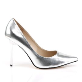 Pleaser CLASSIQUE-20 Pumps Metallic Silber EU-35 / US-5