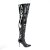 Pleaser CLASSIQUE-3000 Overknee Stiefel Lack Schwarz EU-44 / US-14