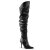 Pleaser CLASSIQUE-3011 Overknee Stiefel Kunstleder Schwarz EU-35 / US-5