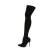 Pleaser COURTLY-3005 Overknee Stiefel Schwarz EU-42 / US-12