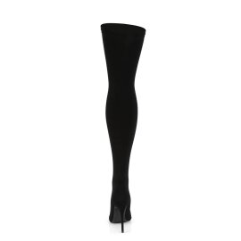 Pleaser COURTLY-3005 Overknee Stiefel Schwarz EU-44 / US-14