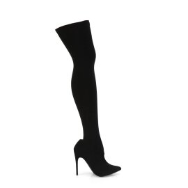 Pleaser COURTLY-3005 Overknee Stiefel Schwarz EU-44 / US-14