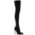 Pleaser COURTLY-3005 Overknee Stiefel Schwarz EU-44 / US-14