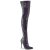 Pleaser COURTLY-3015 Overknee Stiefel Glitter Schwarz EU-38 / US-8