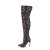 Pleaser COURTLY-3015 Overknee Stiefel Glitter Schwarz EU-39 / US-9
