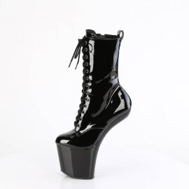 Pleaser CRAZE-1040 Plateau Stiefeletten Lack Schwarz EU-44 / US-14