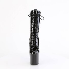 Pleaser CRAZE-1040 Plateau Stiefeletten Lack Schwarz...