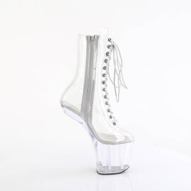 Pleaser CRAZE-1040C Plateau Stiefeletten Transparent EU-36 / US-6