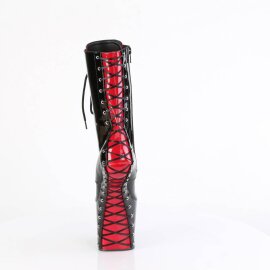 Pleaser CRAZE-1040FH Plateau Stiefeletten Lack Schwarz EU-37 / US-7