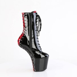 Pleaser CRAZE-1040FH Plateau Stiefeletten Lack Schwarz EU-37 / US-7