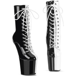 Pleaser CRAZE-1040TT Plateau Stiefeletten Lack Schwarz...