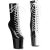 Pleaser CRAZE-1040TT Plateau Stiefeletten Lack Schwarz Weiß EU-37 / US-7