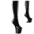 Pleaser CRAZE-2000 Plateau Kniestiefel Lack Schwarz EU-38 / US-8