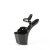 Pleaser CRAZE-809 Plateau Sandaletten Lack Schwarz EU-38 / US-8
