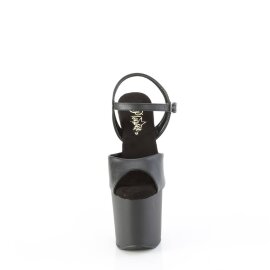 Pleaser CRAZE-809 Plateau Sandaletten Kunstleder Schwarz...