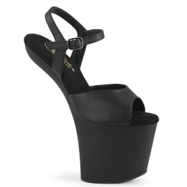 Pleaser CRAZE-809 Plateau Sandaletten Kunstleder Schwarz...