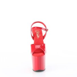 Pleaser CRAZE-809 Plateau Sandaletten Lack Rot EU-38 / US-8