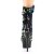 Pleaser DELIGHT-1004 Plateau Stiefeletten Pailetten Blau EU-35 / US-5