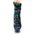 Pleaser DELIGHT-1004 Plateau Stiefeletten Pailetten Grün EU-35 / US-5