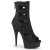 Pleaser DELIGHT-1014 Plateau Stiefeletten künstliches Wildleder Schwarz EU-36 / US-6