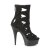 Pleaser DELIGHT-1014 Plateau Stiefeletten künstliches Wildleder Schwarz EU-36 / US-6