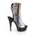 Pleaser DELIGHT-1018SP Plateau Stiefeletten Schwarz Bunt EU-36 / US-6