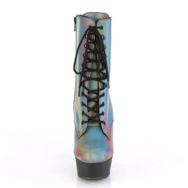 Pleaser DELIGHT-1020REFL Plateau Stiefeletten Reflektion...