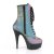 Pleaser DELIGHT-1020REFL Plateau Stiefeletten Reflektion Bunt EU-36 / US-6