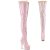 Pleaser DELIGHT-3027 Plateau Overknee Stiefel Lack Rosa EU-36 / US-6