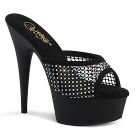 Pleaser DELIGHT-601-6RM Plateau Pantoletten...