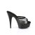 Pleaser DELIGHT-601-6RM Plateau Pantoletten künstliches Wildleder Strass Schwarz EU-35 / US-5
