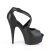 Pleaser DELIGHT-621 Plateau Sandaletten Kunstleder Schwarz EU-35 / US-5