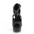 Pleaser DELIGHT-621 Plateau Sandaletten Kunstleder Schwarz EU-38 / US-8
