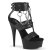 Pleaser DELIGHT-661 Plateau Sandaletten Kunstleder Schwarz EU-35 / US-5