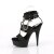 Pleaser DELIGHT-661 Plateau Sandaletten Kunstleder Schwarz EU-35 / US-5
