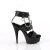 Pleaser DELIGHT-661 Plateau Sandaletten Kunstleder Schwarz EU-36 / US-6