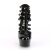 Pleaser DELIGHT-695 Plateau Sandaletten Lack Schwarz EU-35 / US-5