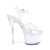 Pleaser DISCOLITE-708 Plateau Sandaletten Transparent Bunt EU-35 / US-5