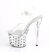 Pleaser DISCOLITE-708DOTS Plateau Sandaletten Transparent Bunt EU-39 / US-9