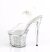 Pleaser DISCOLITE-708FLP Plateau Sandaletten Transparent Bunt EU-40 / US-10