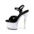Pleaser DISCOLITE-709 Plateau Sandaletten Lack Schwarz Bunt EU-40 / US-10