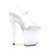 Pleaser DISCOLITE-808 Plateau Sandaletten Transparent Bunt EU-36 / US-6