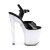 Pleaser DISCOLITE-809 Plateau Sandaletten Lack Schwarz Bunt EU-35 / US-5