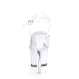 Pleaser ECHOLITE-708 Plateau Sandaletten Transparent Bunt EU-35 / US-5