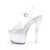 Pleaser ECHOLITE-708 Plateau Sandaletten Transparent Bunt EU-35 / US-5