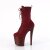 Pleaser ENCHANT-1040 Plateau Stiefelette künstliches Wildleder Rot EU-36 / US-6