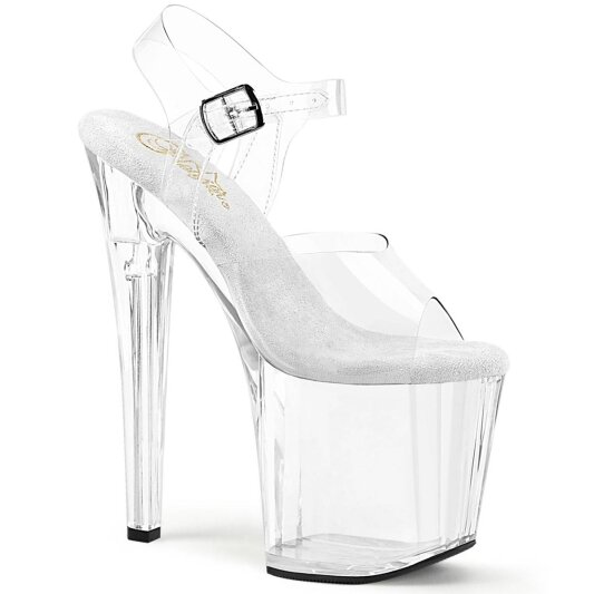 Pleaser ENCHANT-708 Plateau Sandaletten Transparent EU-35 / US-5