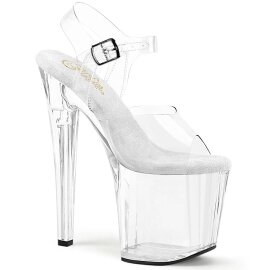 Pleaser ENCHANT-708 Plateau Sandaletten Transparent EU-35...