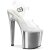 Pleaser ENCHANT-708 Plateau Sandaletten Chrom Transparent Silber EU-37 / US-7