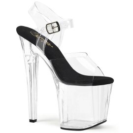 Pleaser ENCHANT-708 Plateau Sandaletten Transparent EU-37...